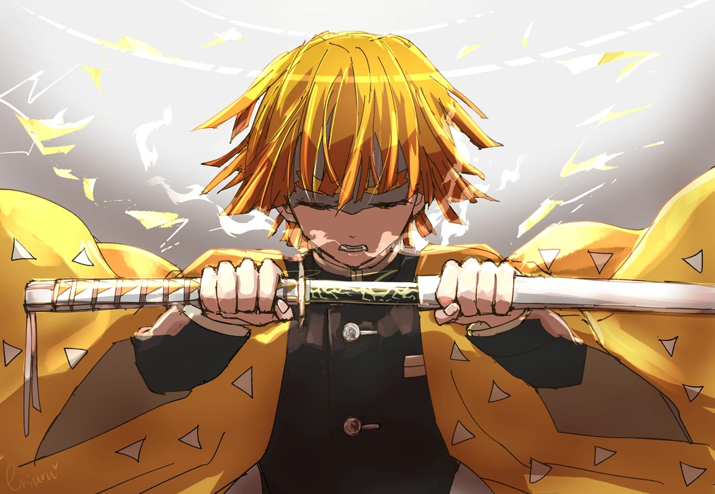 《鬼灭之刃》我妻善逸 Agatsuma Zenitsu 壁纸