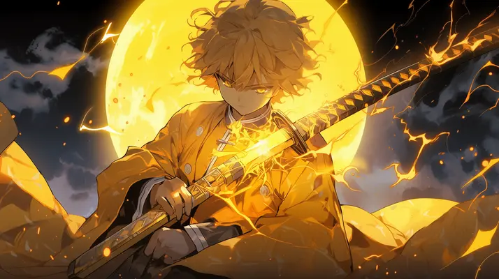 《鬼灭之刃》我妻善逸 Agatsuma Zenitsu 壁纸