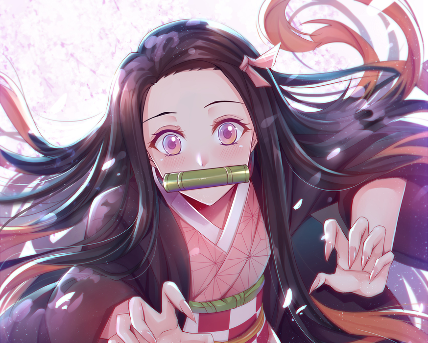 《鬼灭之刃》灶门祢豆子动漫女孩壁纸