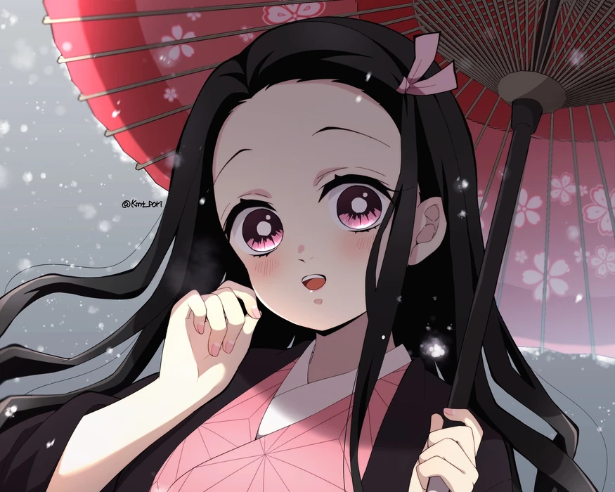 《鬼灭之刃》灶门祢豆子动漫女孩壁纸