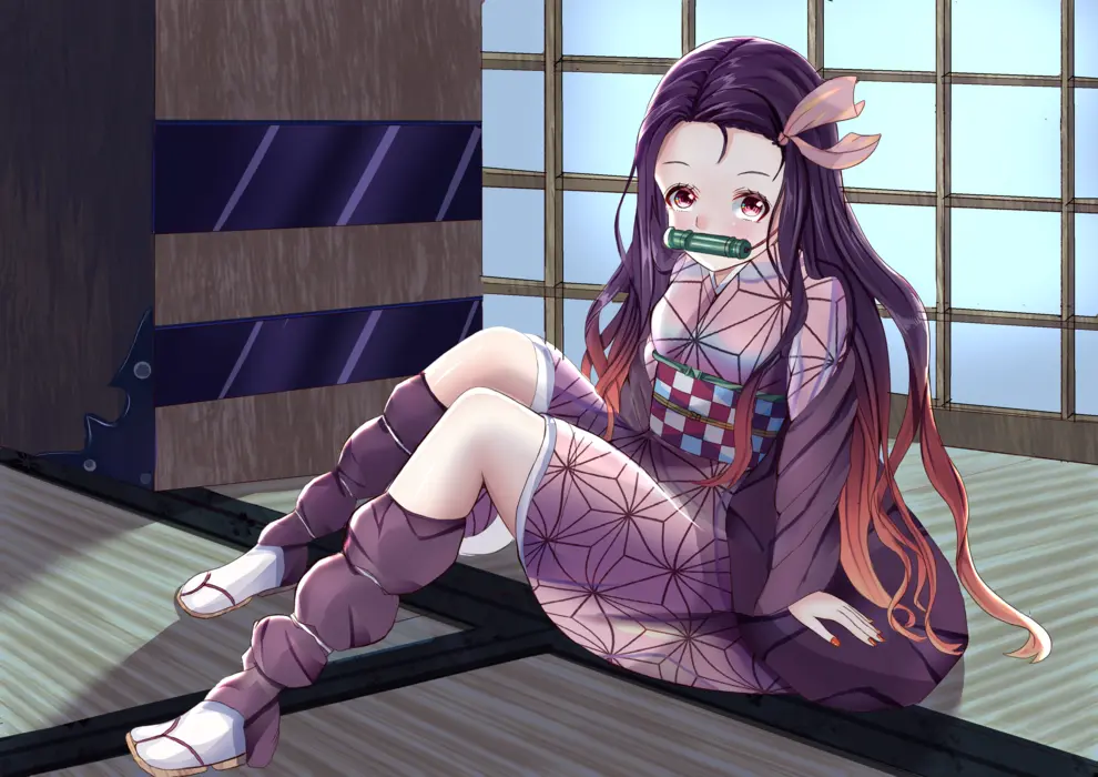 《鬼灭之刃》灶门祢豆子动漫女孩壁纸