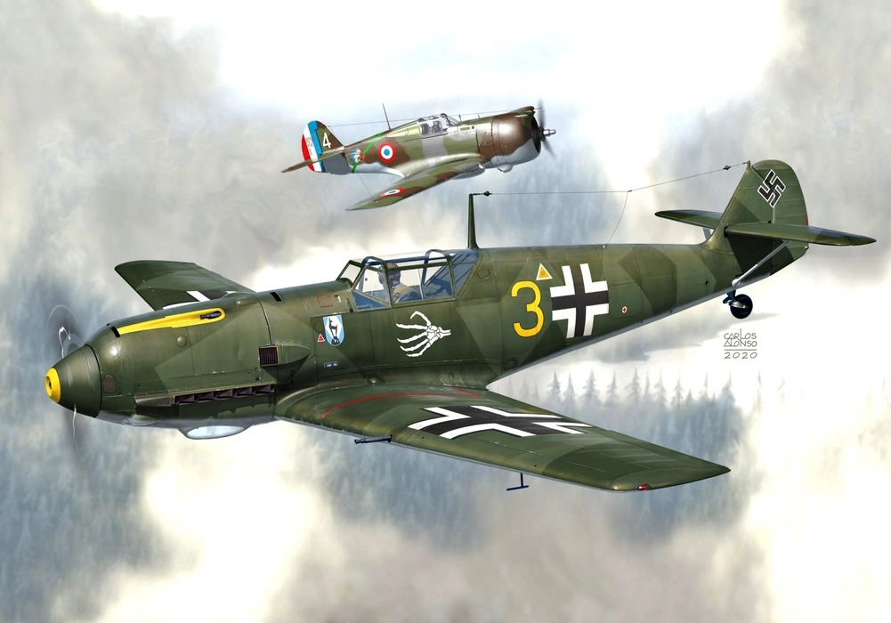 Bf109E战斗机高清图片桌面壁纸
