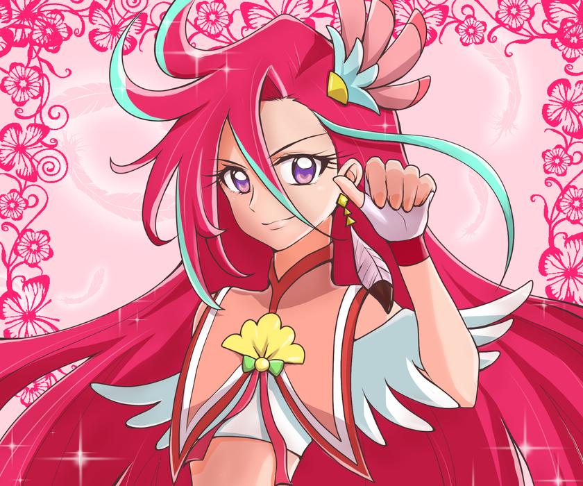  奇幻动漫《光之美少女》Tropical-Rouge! Pretty Cure 桌面壁纸