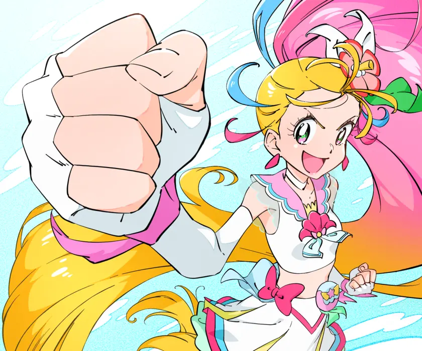  奇幻动漫《光之美少女》Tropical-Rouge! Pretty Cure 桌面壁纸