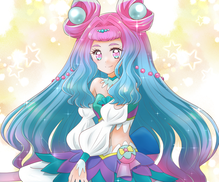  奇幻动漫《光之美少女》Tropical-Rouge! Pretty Cure 桌面壁纸