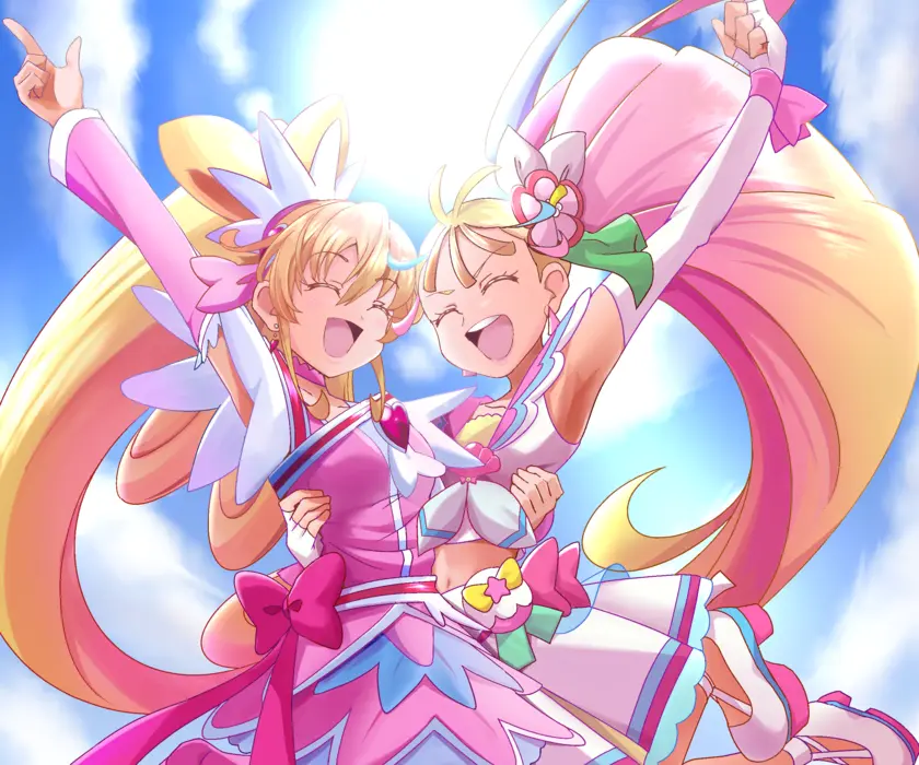  奇幻动漫《光之美少女》Tropical-Rouge! Pretty Cure 桌面壁纸