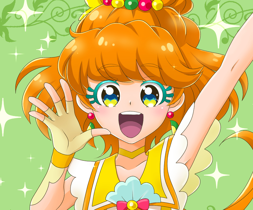  奇幻动漫《光之美少女》Tropical-Rouge! Pretty Cure 桌面壁纸