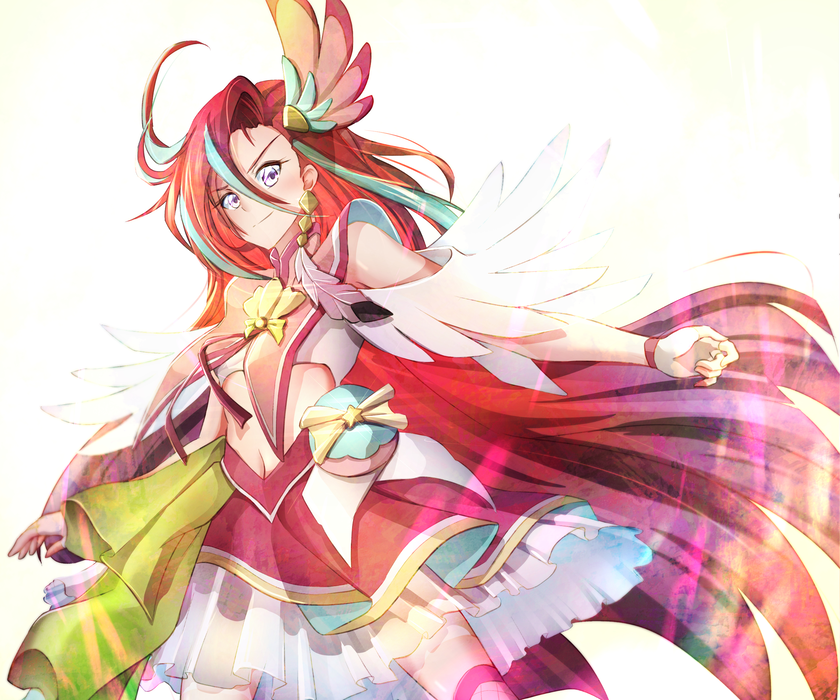  奇幻动漫《光之美少女》Tropical-Rouge! Pretty Cure 桌面壁纸