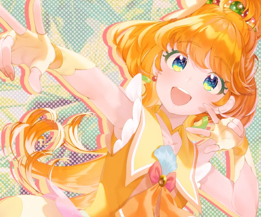  奇幻动漫《光之美少女》Tropical-Rouge! Pretty Cure 桌面壁纸