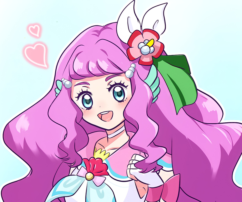  奇幻动漫《光之美少女》Tropical-Rouge! Pretty Cure 桌面壁纸