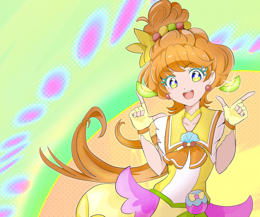  奇幻动漫《光之美少女》Tropical-Rouge! Pretty Cure 桌面壁纸
