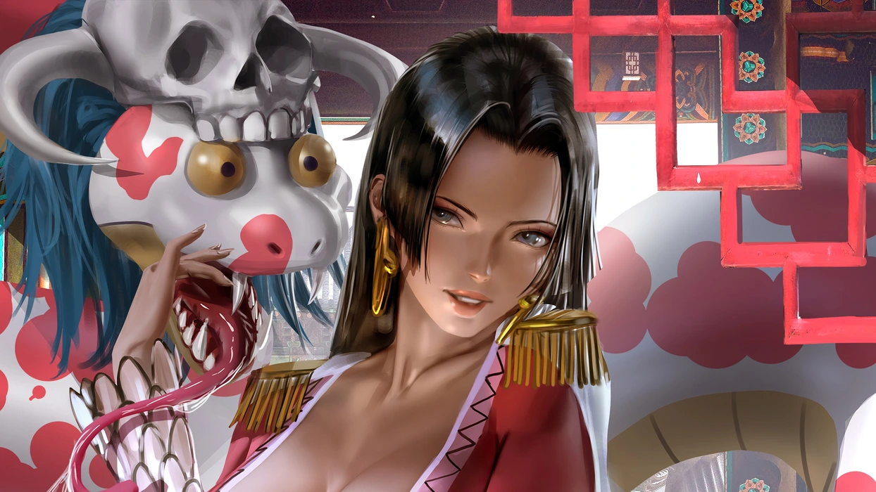 波雅汉库克《航海王》 动漫女孩图片壁纸