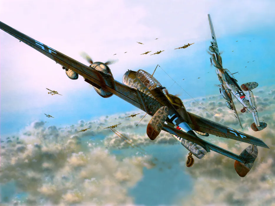 德国BF-110轰炸机（Bf-110 Fighter）图片壁纸