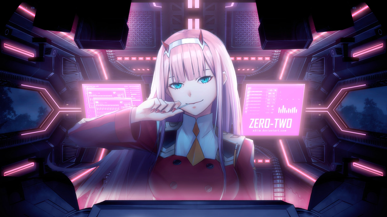 《DARLING in the FRANXX》零二 Zero Two 壁纸