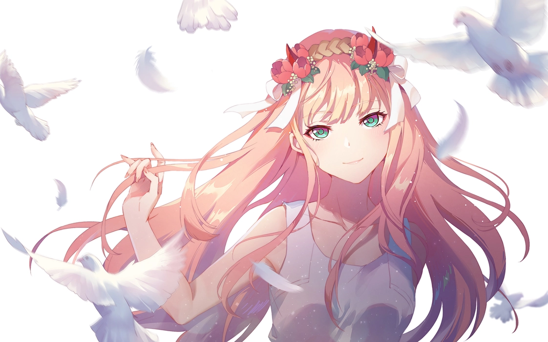 《DARLING in the FRANXX》零二 Zero Two 壁纸
