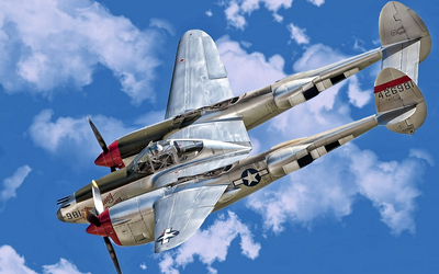 P-38闪电式战斗机（P-38 Fighter）图片壁纸