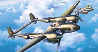 P-38闪电式战斗机（P-38 Fighter）图片壁纸