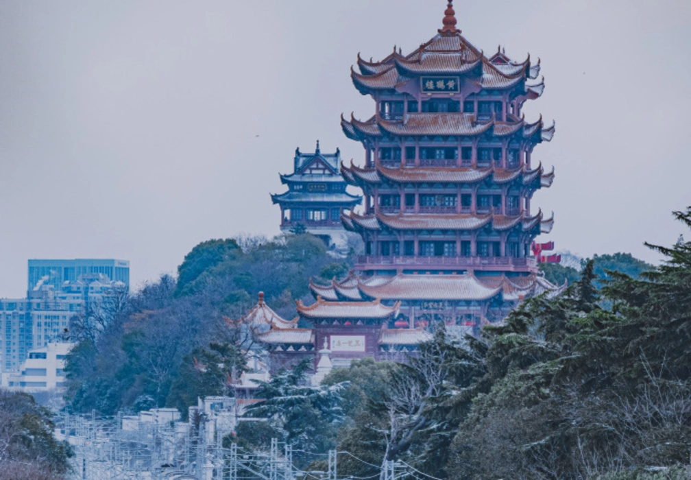 璀璨黄鹤楼之夜旅游风景桌面