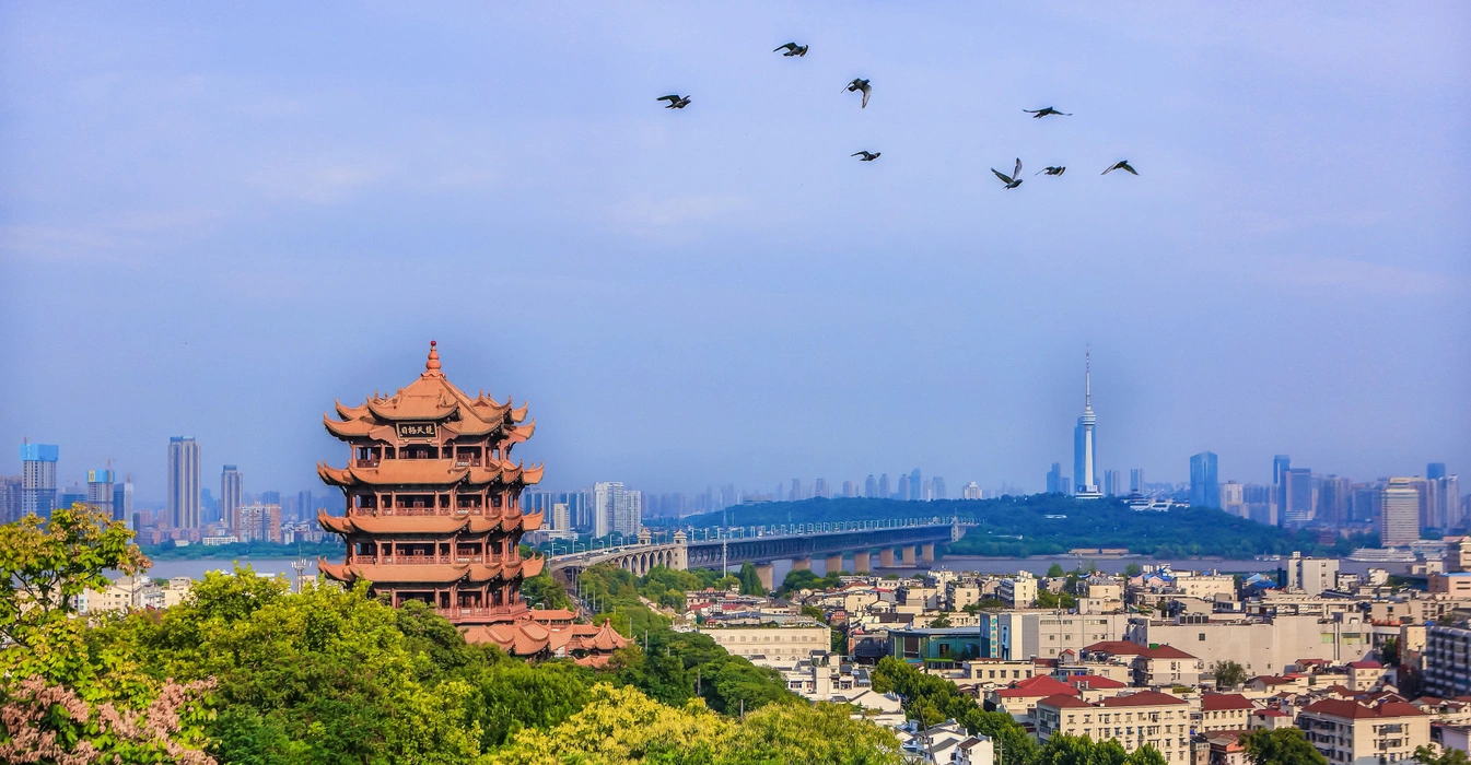 璀璨黄鹤楼之夜旅游风景桌面