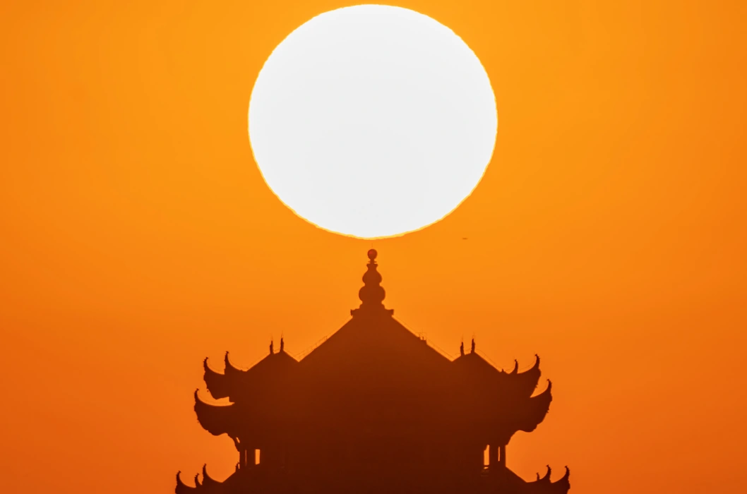 璀璨黄鹤楼之夜旅游风景桌面