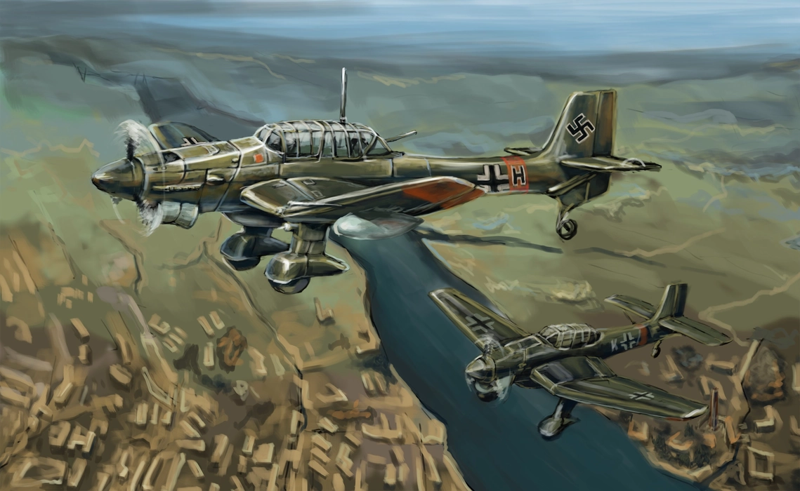 JU-87轰炸机（Junkers Ju-87 Bomber）图片壁纸