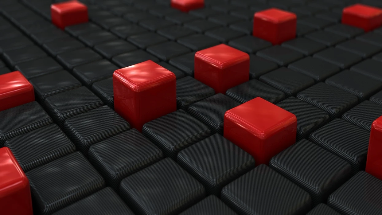 彩色3D立方体抽象背景图片壁纸