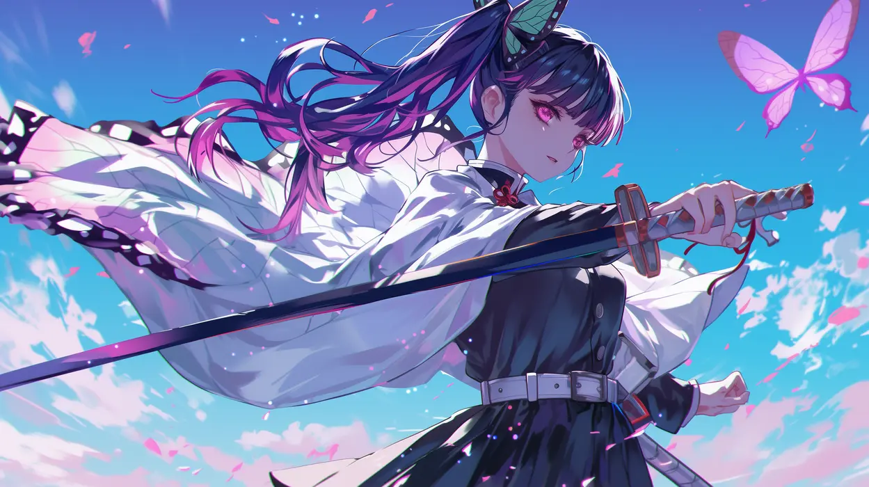 《鬼灭之刃》栗花落香奈乎 Tsuyuri Kanao 图片壁纸