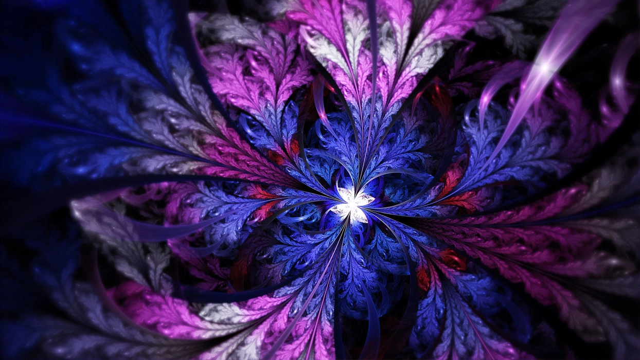 色彩丰富的抽象分形图片壁纸