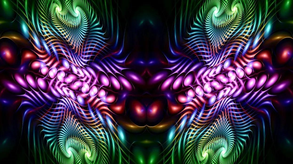 精美3D分形艺术抽象背景图片壁纸