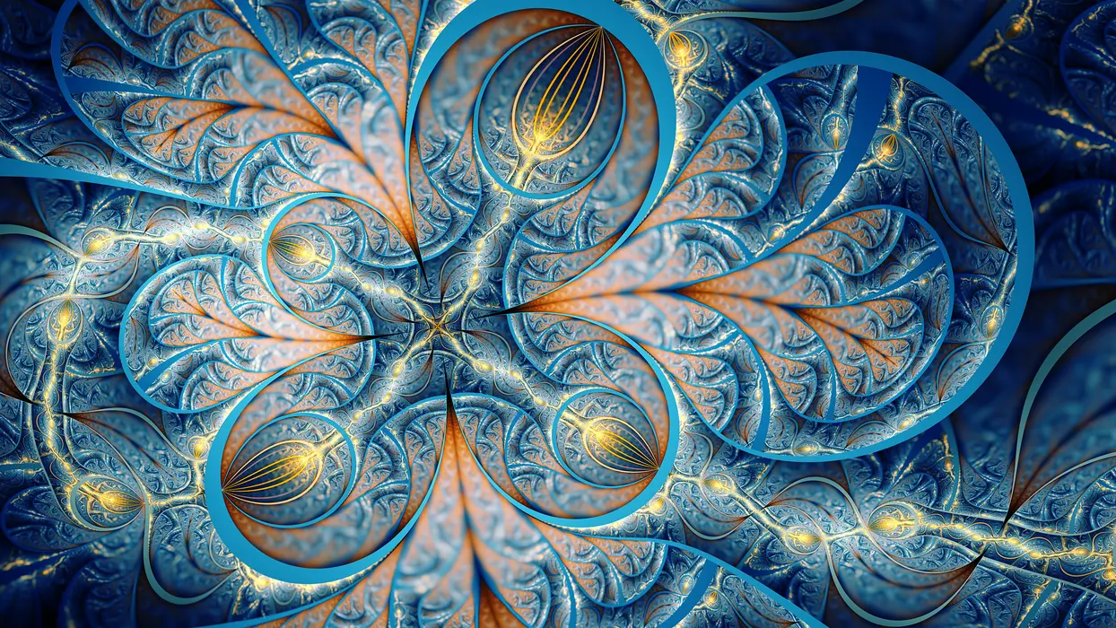 精美3D分形艺术抽象背景图片壁纸
