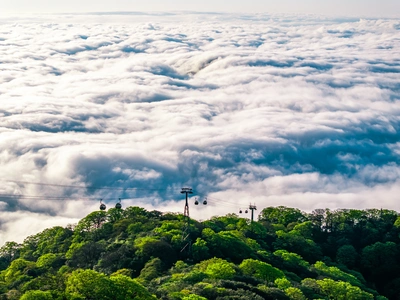 俯瞰梵净山云端仙境旅游风景桌面