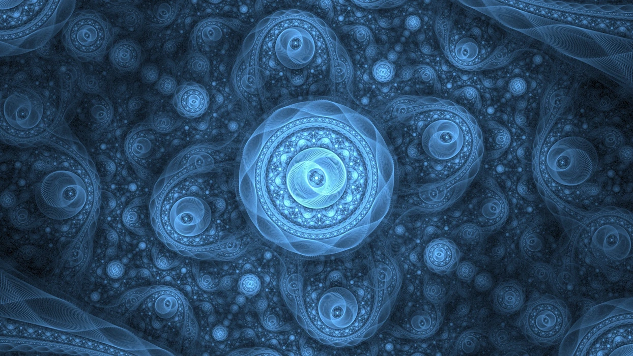3D抽象分形数字美学图片桌面壁纸