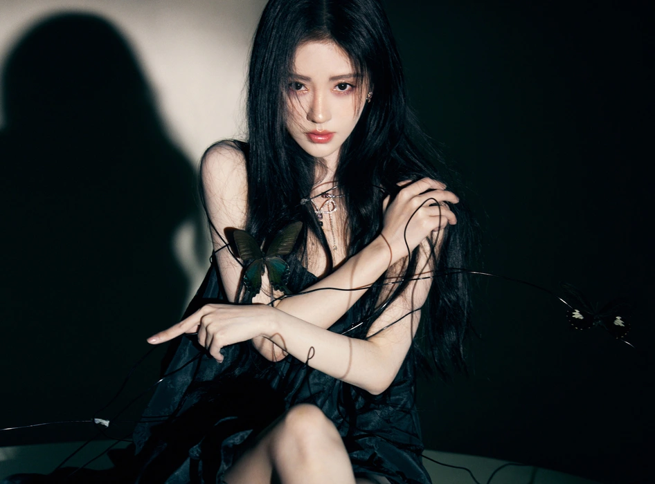 鞠婧祎黑暗蝴蝶唯美写真壁纸