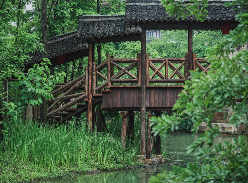 濮院时尚古镇旅游风景桌面