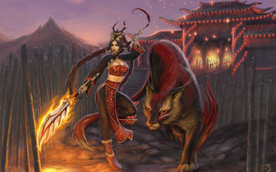LOL英雄联盟奈德丽Nidalee图片壁纸