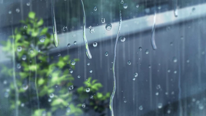 《言语之庭》动漫雨景唯美图片壁纸