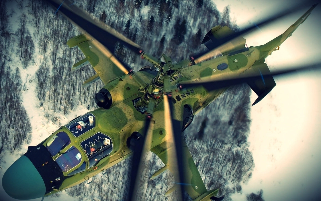 卡-52武装直升机（Kamov Ka-52 Alligator）壁纸