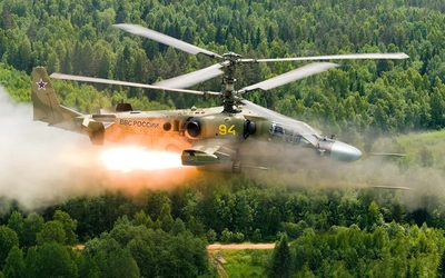 卡-52武装直升机（Kamov Ka-52 Alligator）壁纸