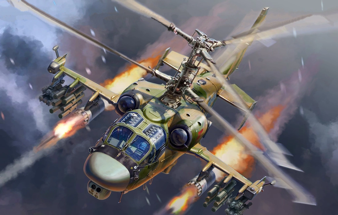 卡-52武装直升机（Kamov Ka-52 Alligator）壁纸