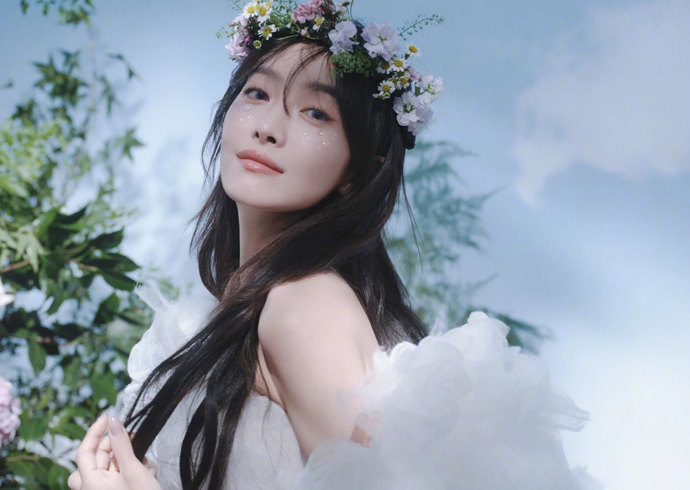 Victoria宋茜白纱裙唯美图片壁纸
