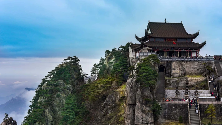 安徽九华山旅游风景桌面高清