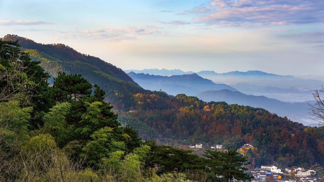 安徽九华山旅游风景桌面高清