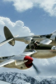 P-38闪电式战斗机图片壁纸