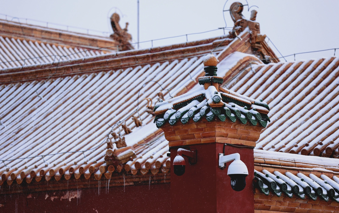 2024年沈阳故宫初雪风景壁纸