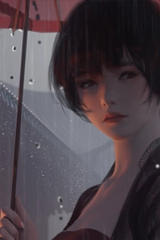 wlop《鬼刀》小绿 短发动漫女孩壁纸