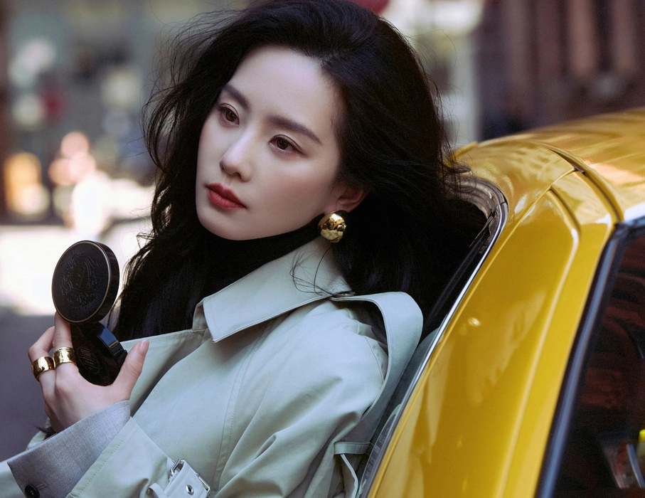 刘诗诗冷都女范儿街拍壁纸